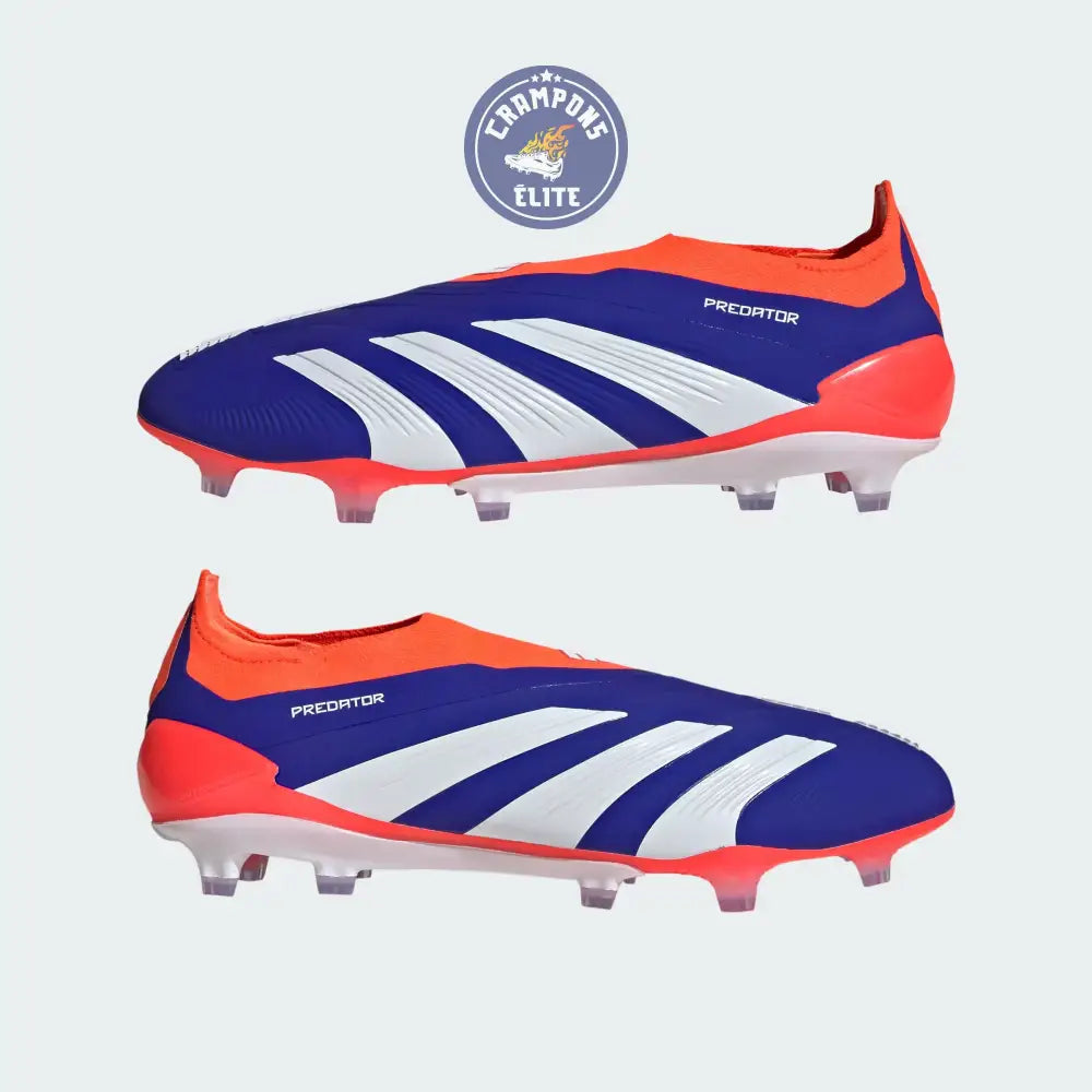 Image of Predator 24 Elite Laceless FG Predstrike - Advancement - Bleu/Blanc/Rouge