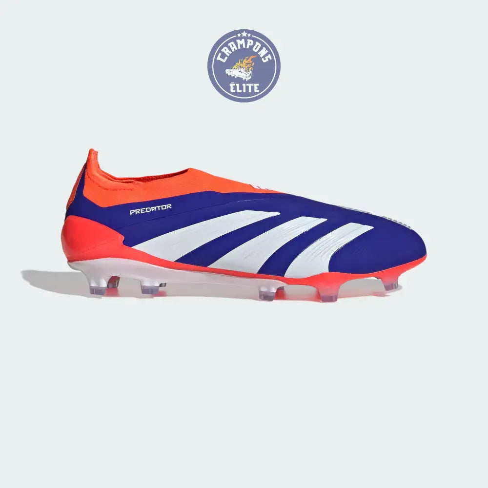 Image of Predator 24 Elite Laceless FG Predstrike - Advancement - Bleu/Blanc/Rouge