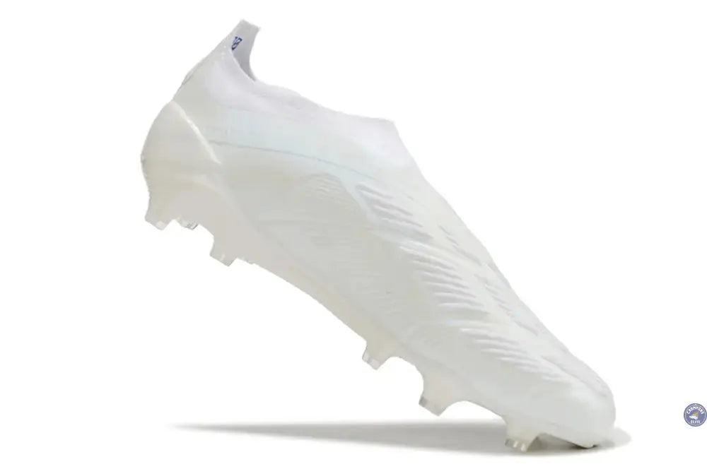 Image of Predator 24 Elite Laceless FG Predstrike - Blanc/Bleu