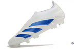 Predator 24 Elite Laceless FG Predstrike - Blanc/Bleu