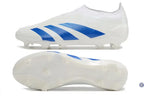 Predator 24 Elite Laceless FG Predstrike - Blanc/Bleu