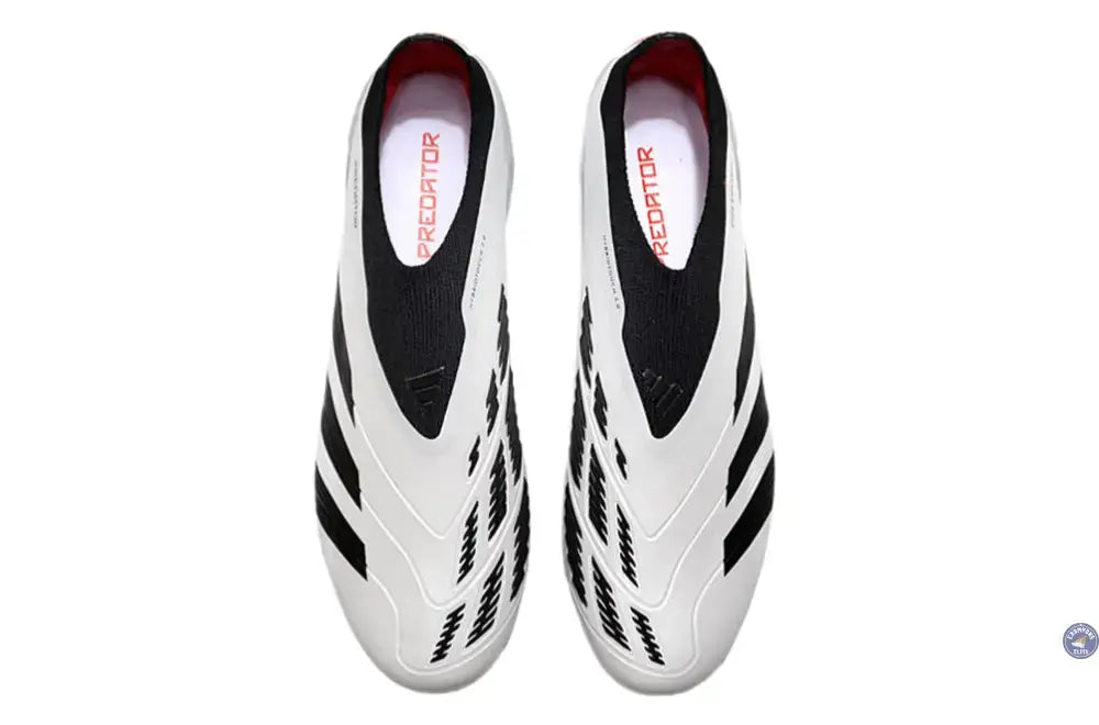 Image of Predator 24 Elite Laceless FG Predstrike - Champagne/Noir/Rouge