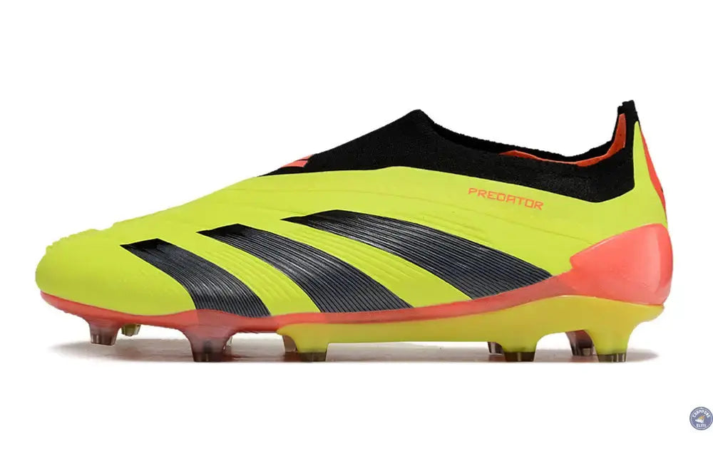 Image of Predator 24 Elite Laceless FG Predstrike - Energy Citrus - Jaune/Noir/Rouge