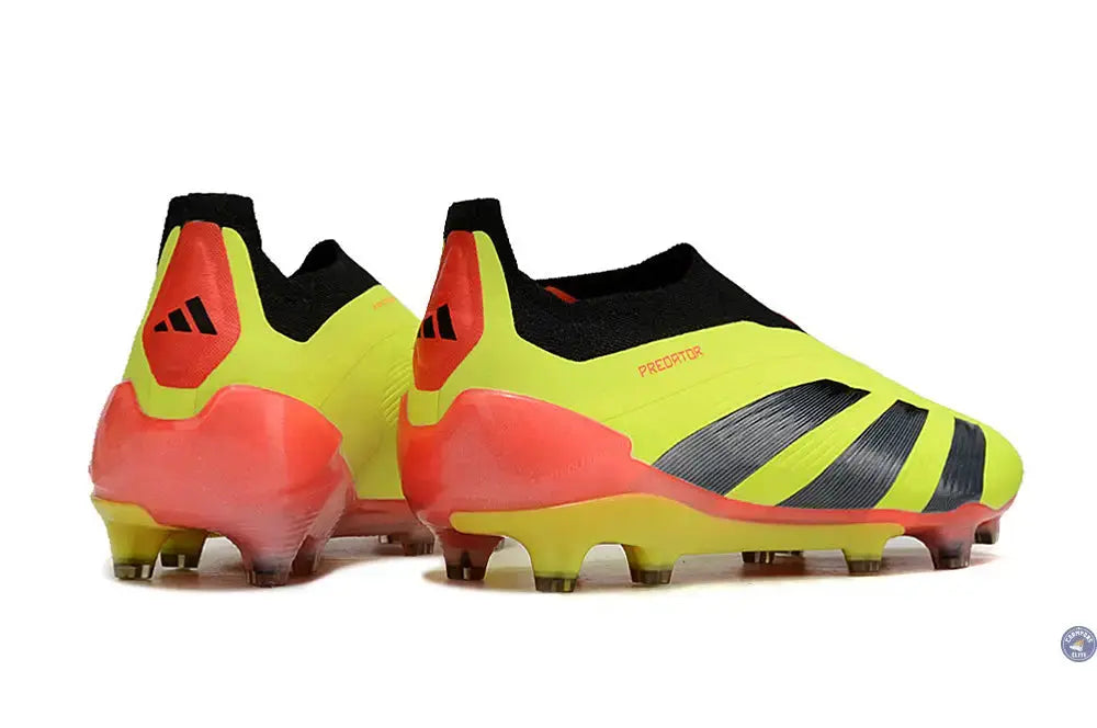 Image of Predator 24 Elite Laceless FG Predstrike - Energy Citrus - Jaune/Noir/Rouge