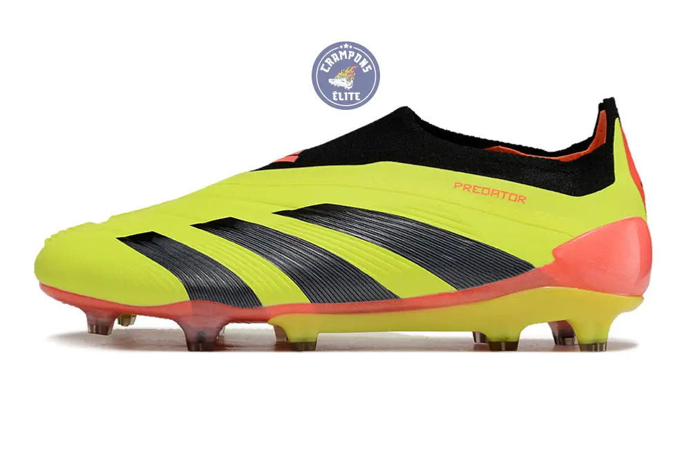 Predator 24 Elite Laceless FG Predstrike - Energy Citrus - Jaune/Noir/Rouge