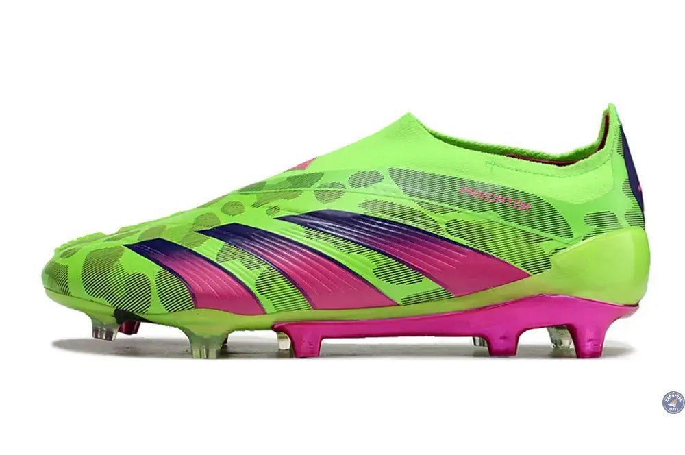 Predator 24 Elite Laceless FG Predstrike - Generation Pred - Vert/Rose/Lucid Lemon ÉDITION LIMITÉE
