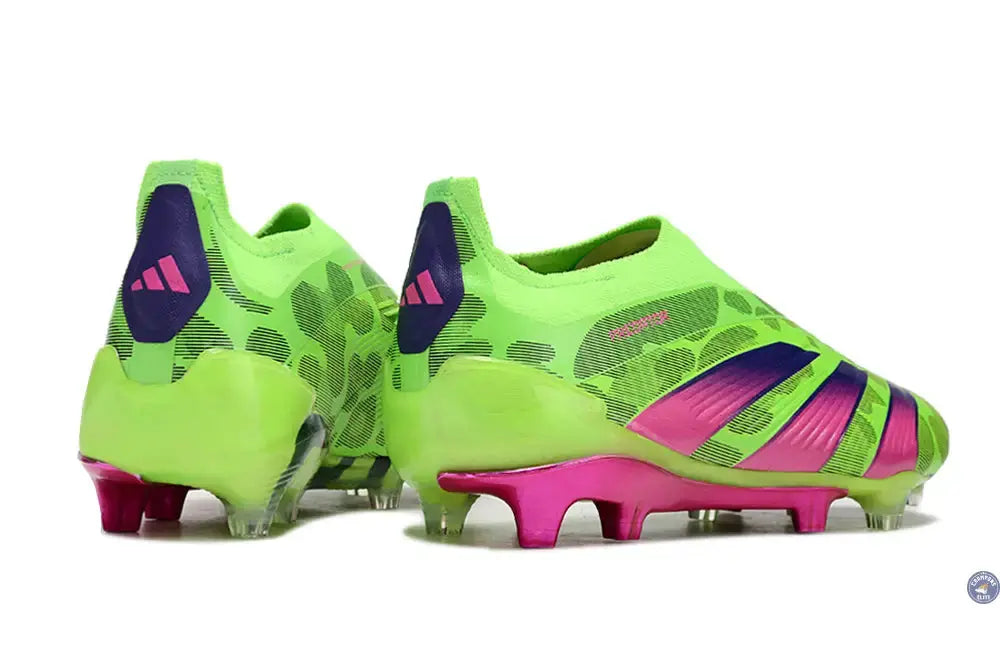 Predator 24 Elite Laceless FG Predstrike - Generation Pred - Vert/Rose/Lucid Lemon ÉDITION LIMITÉE