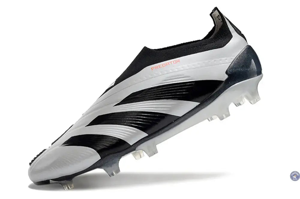 Predator 24 Elite Laceless FG Predstrike - Gris/Noir