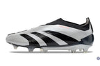 Predator 24 Elite Laceless FG Predstrike - Gris/Noir