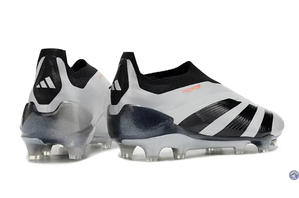Predator 24 Elite Laceless FG Predstrike - Gris/Noir