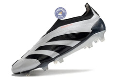 Image of Predator 24 Elite Laceless FG Predstrike - Gris/Noir