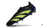 Predator 24 Elite Laceless FG Predstrike - Merky FC Noir/Vert Fluo