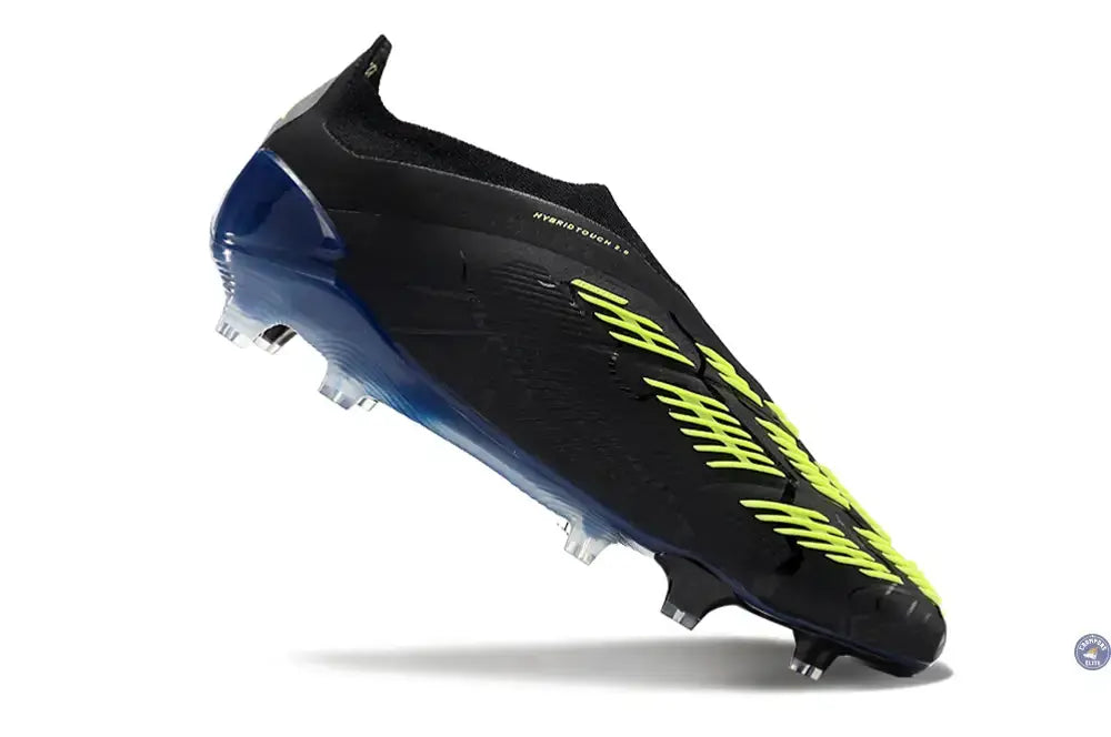 Predator 24 Elite Laceless FG Predstrike - Merky FC Noir/Vert Fluo