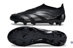 Predator 24 Elite Laceless FG Predstrike - Noir/Argent