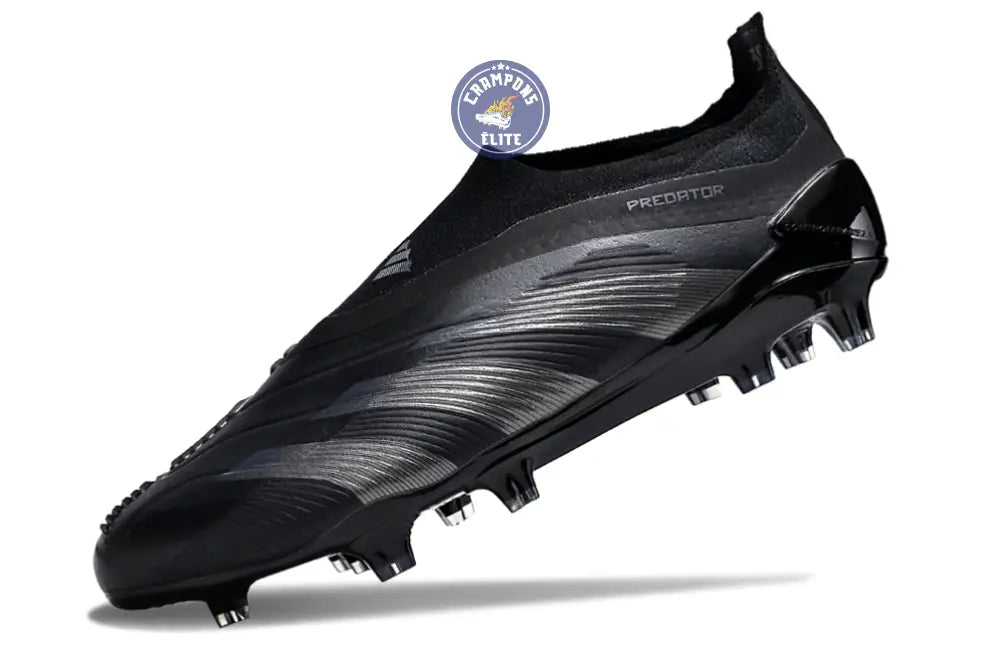 Image of Predator 24 Elite Laceless FG Predstrike - Noir/Argent