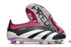Predator 24 Elite Laceless FG Predstrike - Noir/Blanc/Legacy Burgundy ÉDITION LIMITÉE