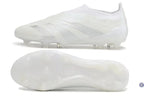 Predator 24 Elite Laceless FG Predstrike - Pearlized - Blanc