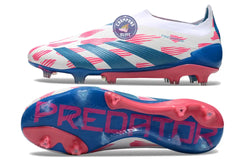 Image of Predator 24 Elite Laceless FG Predstrike - Reemergence - Blanc/Bleu/Rose