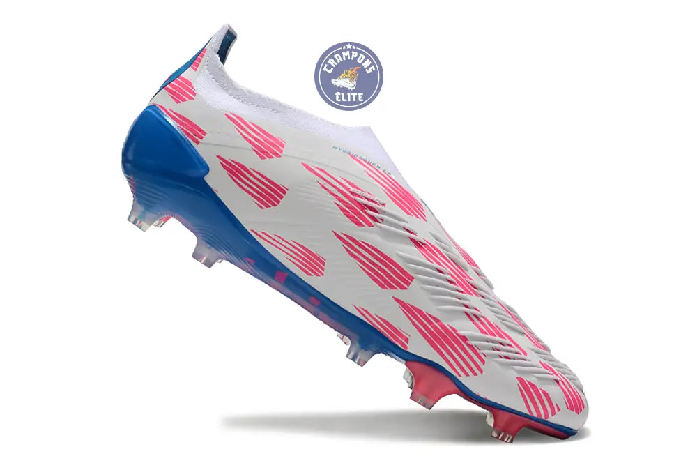 Predator 24 Elite Laceless FG Predstrike - Reemergence - Blanc/Bleu/Rose