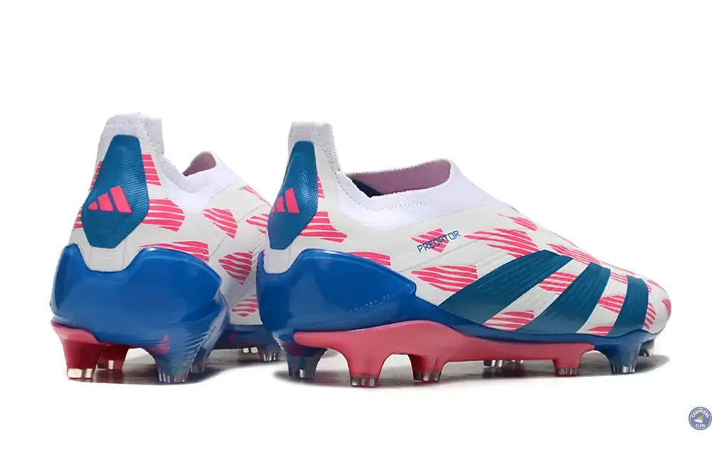 Predator 24 Elite Laceless FG Predstrike - Reemergence - Blanc/Bleu/Rose