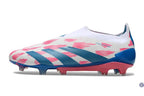 Predator 24 Elite Laceless FG Predstrike - Reemergence - Blanc/Bleu/Rose