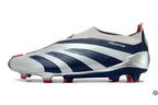 Predator 24 Elite Laceless FG Predstrike - ’Roteiro Pack’ - Gris/Bleu/Rouge