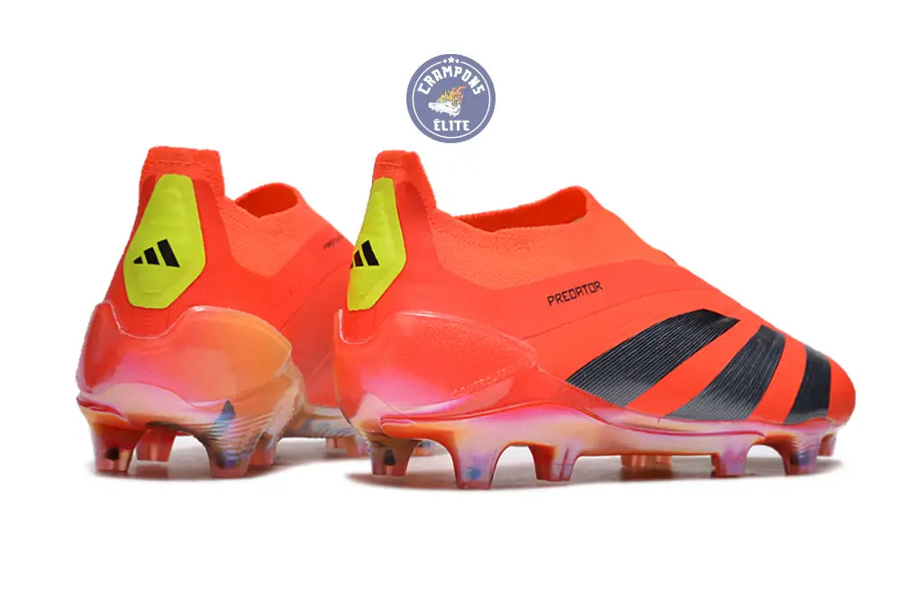 Image of Predator 24 Elite Laceless FG Predstrike - Rouge/Noir/Jaune ÉDITION LIMITÉE