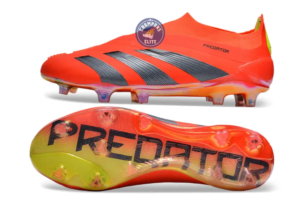 Predator 24 Elite Laceless FG Predstrike - Rouge/Noir/Jaune ÉDITION LIMITÉE