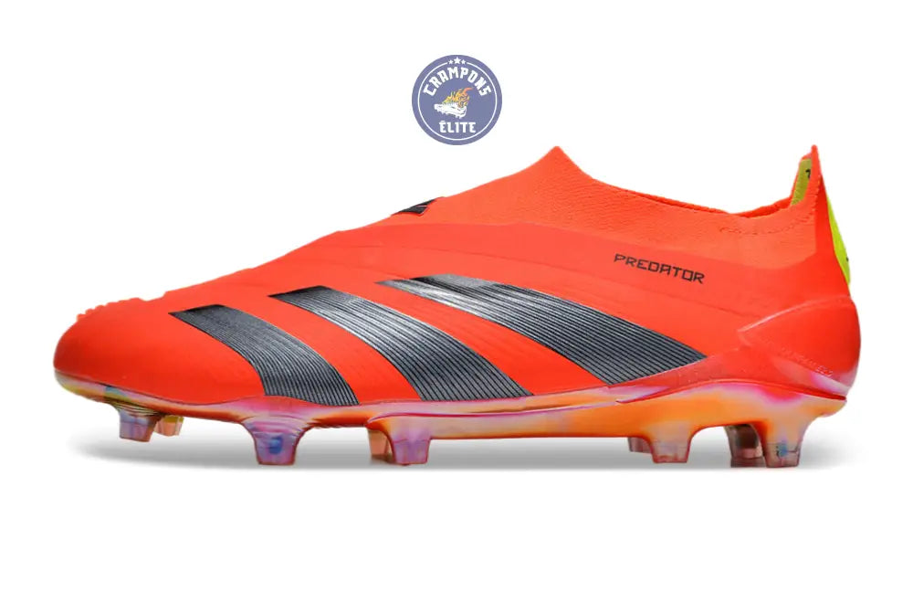 Image of Predator 24 Elite Laceless FG Predstrike - Rouge/Noir/Jaune ÉDITION LIMITÉE