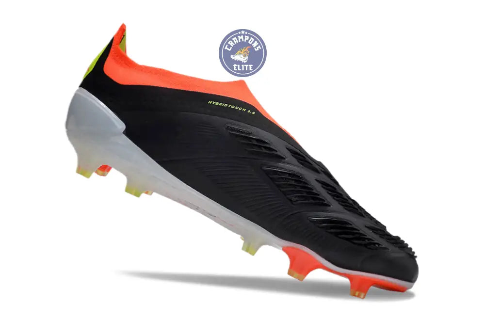 Image of Predator 24 Elite Laceless FG Predstrike - Solar Energy - Noir/Blanc/Rouge