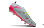 Predator 24 Elite Laceless FG Predstrike - Stellar Icon - Almost Blue/Lucid Pink/Jaune