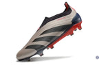 Predator 24 Elite Laceless FG Predstrike - Vivid Horizon - Argenté/Aurora Black/Gris