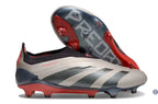 Predator 24 Elite Laceless FG Predstrike - Vivid Horizon - Argenté/Aurora Black/Gris