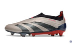 Predator 24 Elite Laceless FG Predstrike - Vivid Horizon - Argenté/Aurora Black/Gris