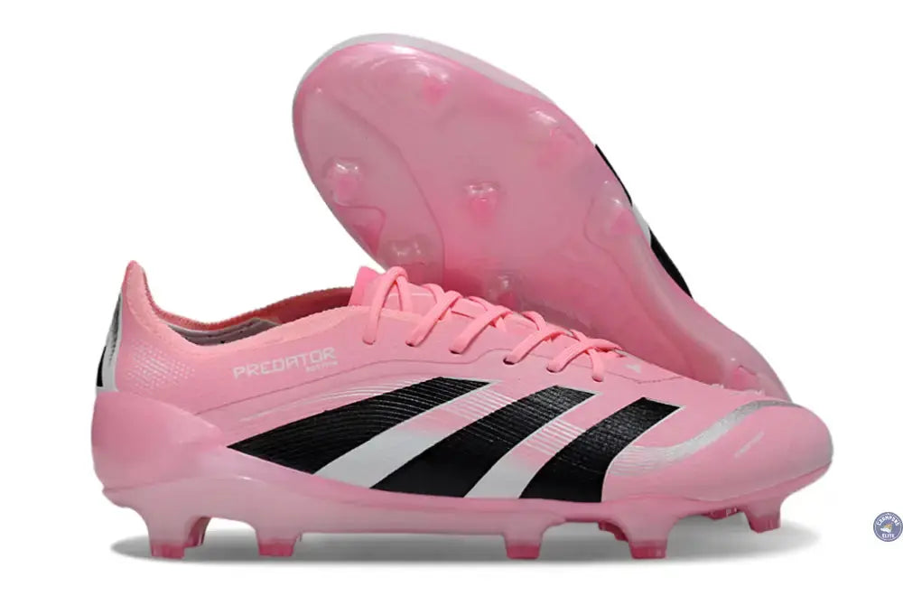 Image of Predator 25 Elite Laceless FG Beckham - Rose/Bleu/Noir/Argent