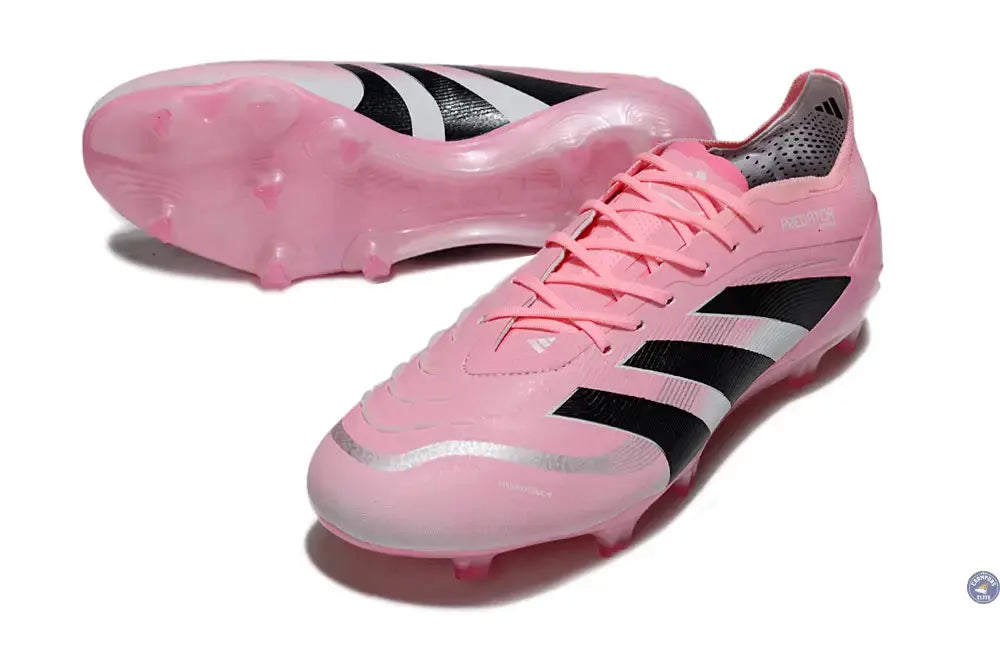 Image of Predator 25 Elite Laceless FG Beckham - Rose/Bleu/Noir/Argent