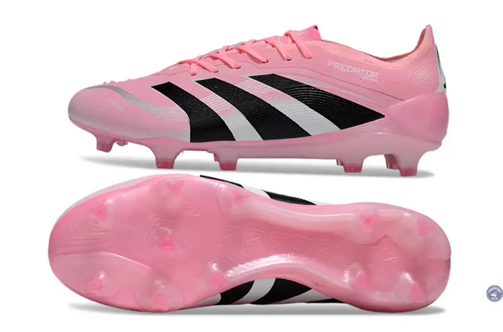 Predator 25 Elite Laceless FG Beckham - Rose/Bleu/Noir/Argent