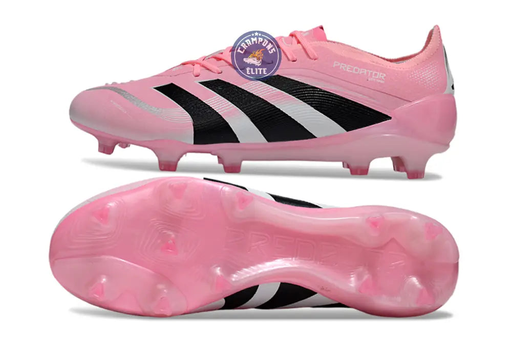 Predator 25 Elite Laceless FG Beckham - Rose/Bleu/Noir/Argent