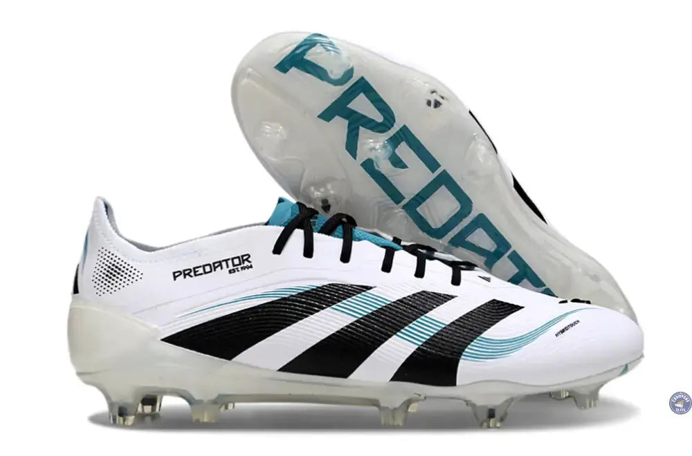 Image of Predator 25.1 Elite FG Blanc/Noir/Turquoise