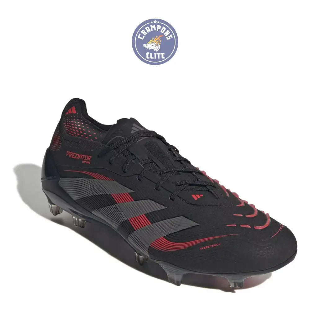 Image of Predator 25.1 Elite FG Stealth Victory - Noir/Gris/Lucid Red