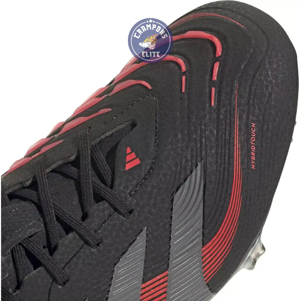 Image of Predator 25.1 Elite FG Stealth Victory - Noir/Gris/Lucid Red