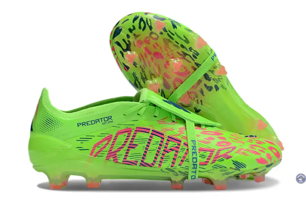 Image of Predator 25 Elite Fold-over Tongue FG Mystic Victory - Lucid Lemon/Lucid Pink/Blue Fusion