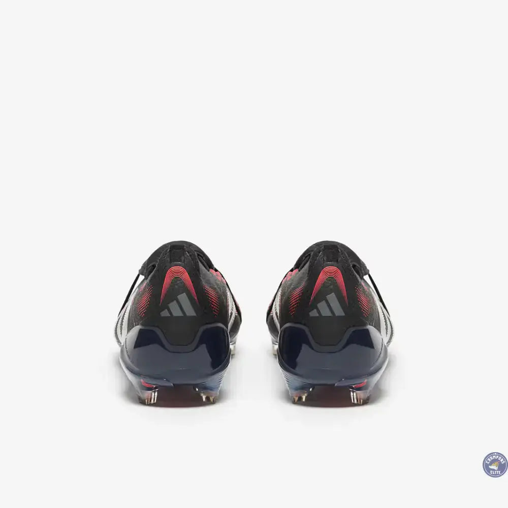 Image of Predator 25 Elite Fold-over Tongue FG Stealth Victory - Noir/Gris/Lucid Red