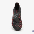 Predator 25 Elite Fold-over Tongue FG Stealth Victory - Noir/Gris/Lucid Red