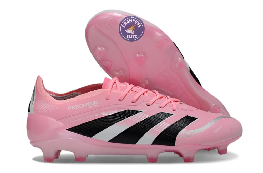 Predator 25 Elite Laceless FG Beckham - Rose/Bleu/Noir/Argent
