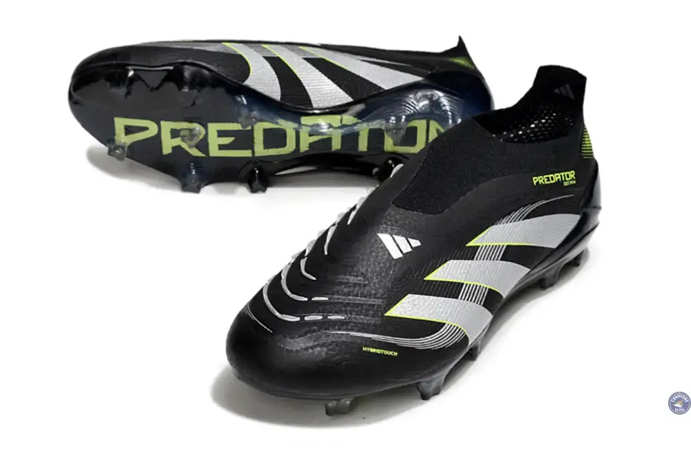 Image of Predator 25 Elite Laceless FG - Electric Stealth - Noir/Gris/Vert