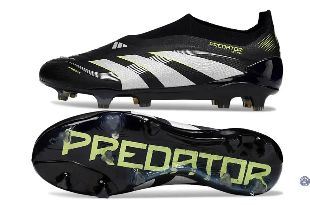 Image of Predator 25 Elite Laceless FG - Electric Stealth - Noir/Gris/Vert