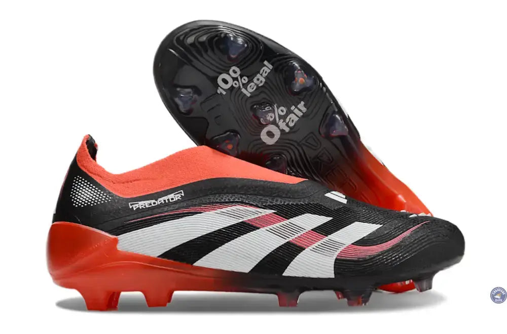 Image of Predator 25 Elite Laceless FG Moments - Noir/Blanc/Rouge ÉDITION LIMITÉE
