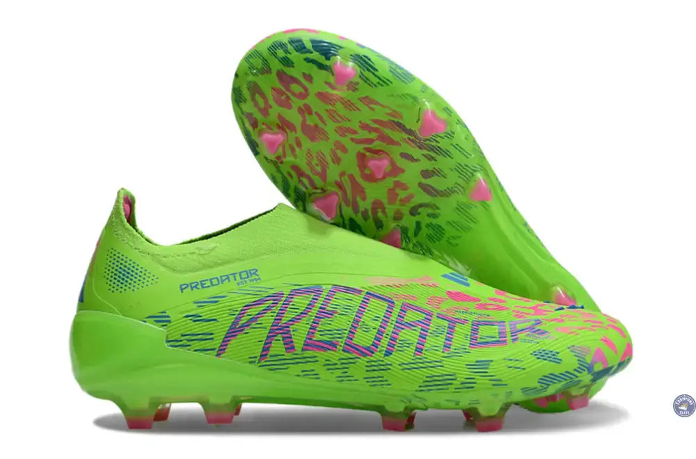 Image of Predator 25 Elite Laceless FG Mystic Victory - Lucid Lemon/Lucid Pink/Blue Fusion