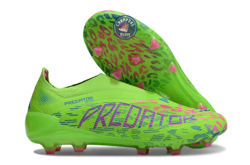 Image of Predator 25 Elite Laceless FG Mystic Victory - Lucid Lemon/Lucid Pink/Blue Fusion
